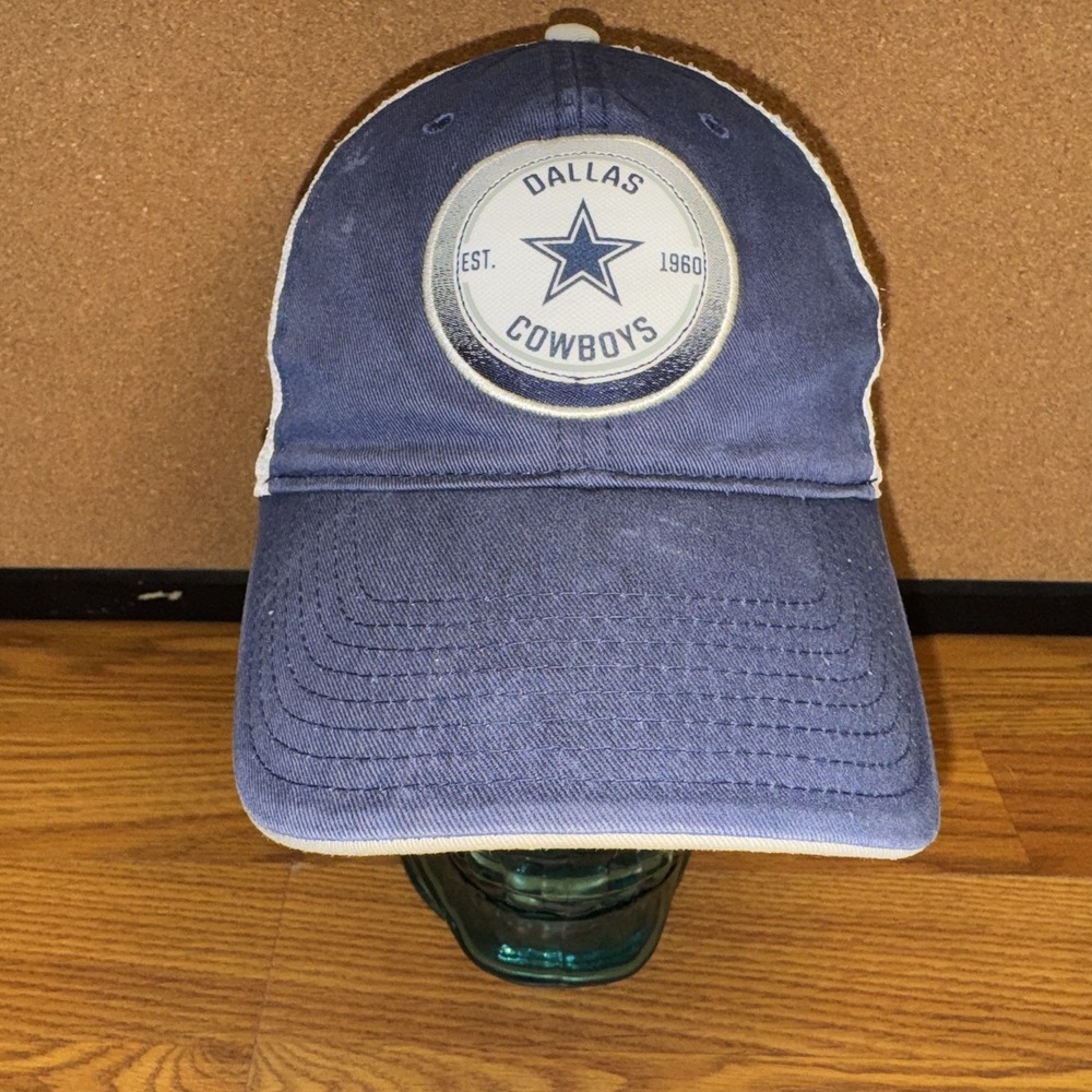 Fanatics Dallas Cowboys Trucker Logo Dad Cap Mesh Snapback Hat Navy/White NFL